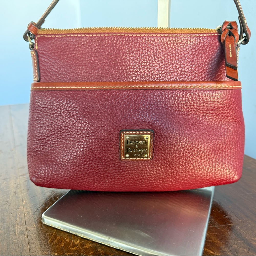 Dooney & Bourke Wine🍷Leather Crossbody Bag